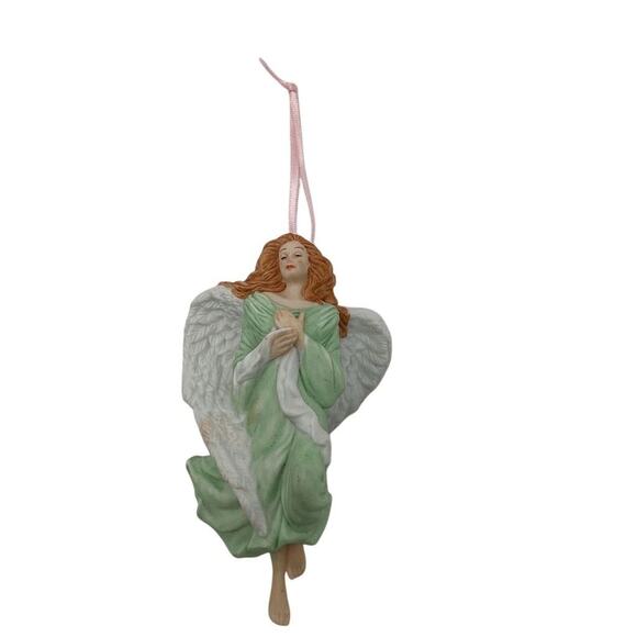 Hallmark Keepsake Angel of Faith Ornament 2001 Christmas Pink Vintage - Picture 4 of 8